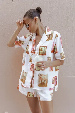 Aaliyah Tie Front Top