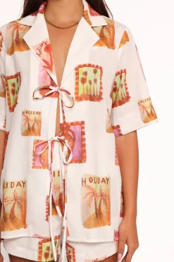 Aaliyah Tie Front Top