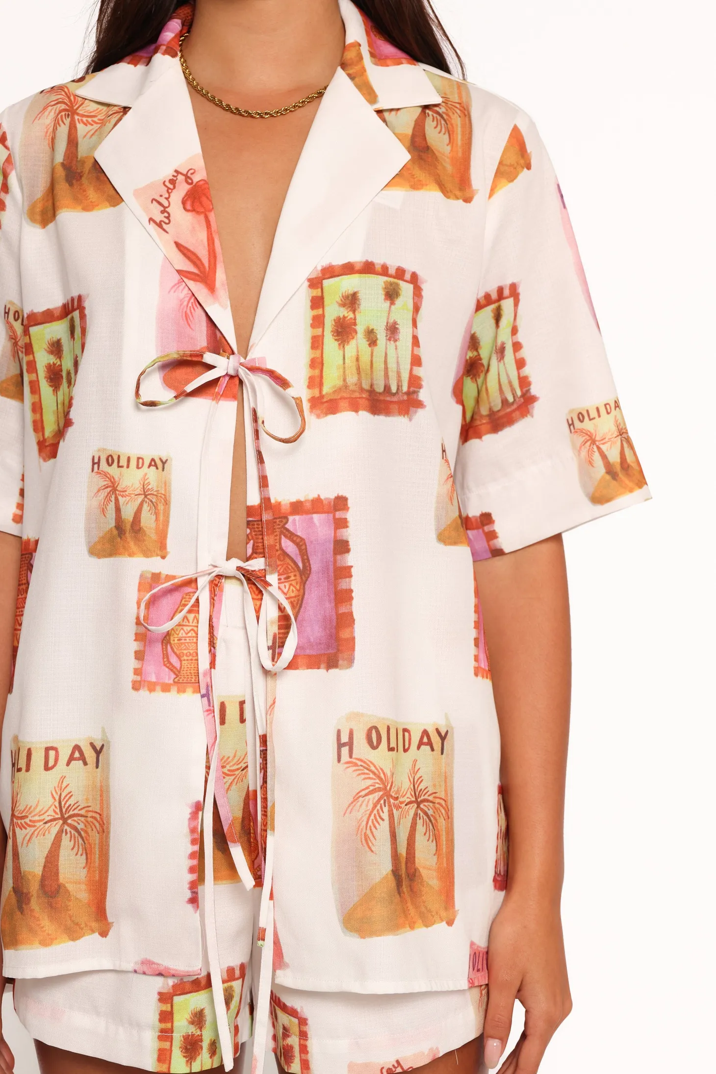 Aaliyah Tie Front Top