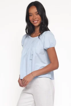 Abbot Pleated Top