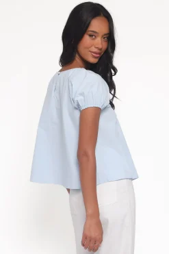 Abbot Pleated Top