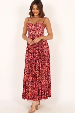 Achanti Pleated Maxi Dress