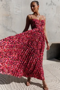 Achanti Pleated Maxi Dress