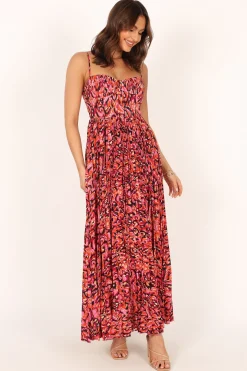 Achanti Pleated Maxi Dress