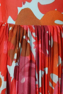 Achanti Pleated Maxi Dress