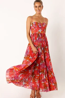 Achanti Pleated Maxi Dress