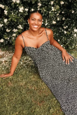 Achanti Pleated Maxi Dress
