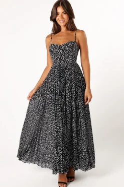 Achanti Pleated Maxi Dress