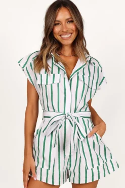 Addie Tie Waist Romper
