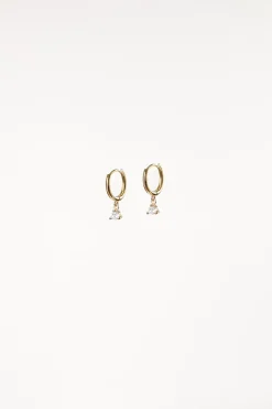 Adley Hoop Rhinestone Earrings