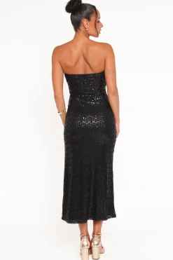 Agnes Strapless Sequin Maxi Dress