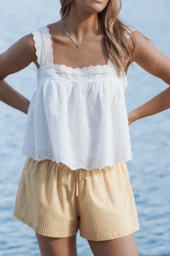 Aideen Eyelet Top