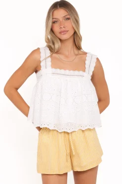 Aideen Eyelet Top