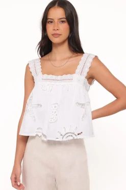Aideen Eyelet Top