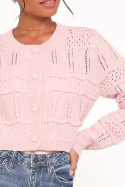 Aidy Crop Button Front Cardigan