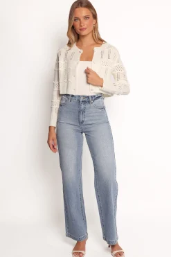 Aidy Crop Button Front Cardigan