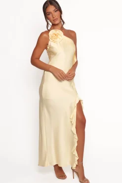 Aila Rosette One Shoulder Dress