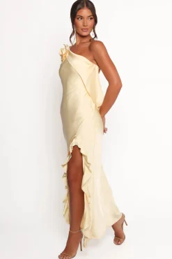 Aila Rosette One Shoulder Dress