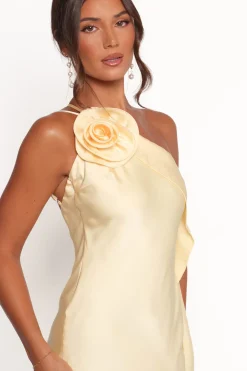Aila Rosette One Shoulder Dress