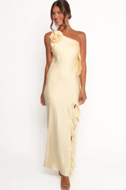 Aila Rosette One Shoulder Dress
