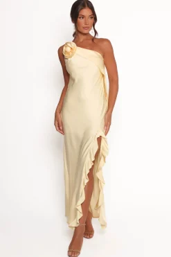 Aila Rosette One Shoulder Dress