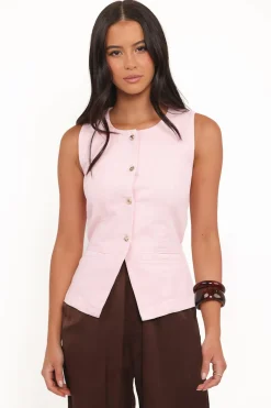 Ailis Denim Vest Top
