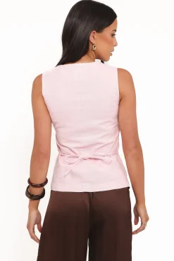 Ailis Denim Vest Top