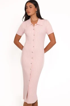 Aisha Short Sleeve Knit Midi Dress