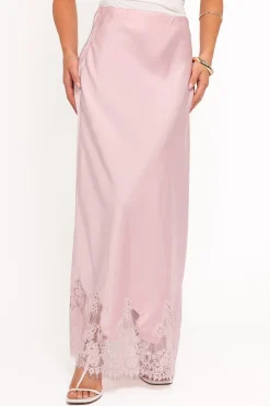 Alira Lace Trim Midi Skirt