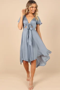 Amanda Hi Lo Tie Front Dress