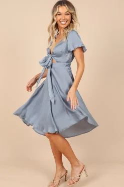 Amanda Hi Lo Tie Front Dress