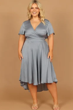 Amanda Hi Lo Tie Front Dress