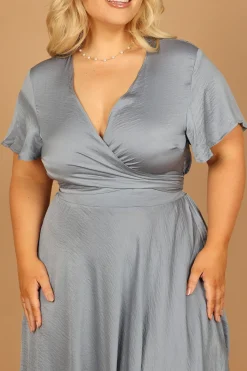 Amanda Hi Lo Tie Front Dress