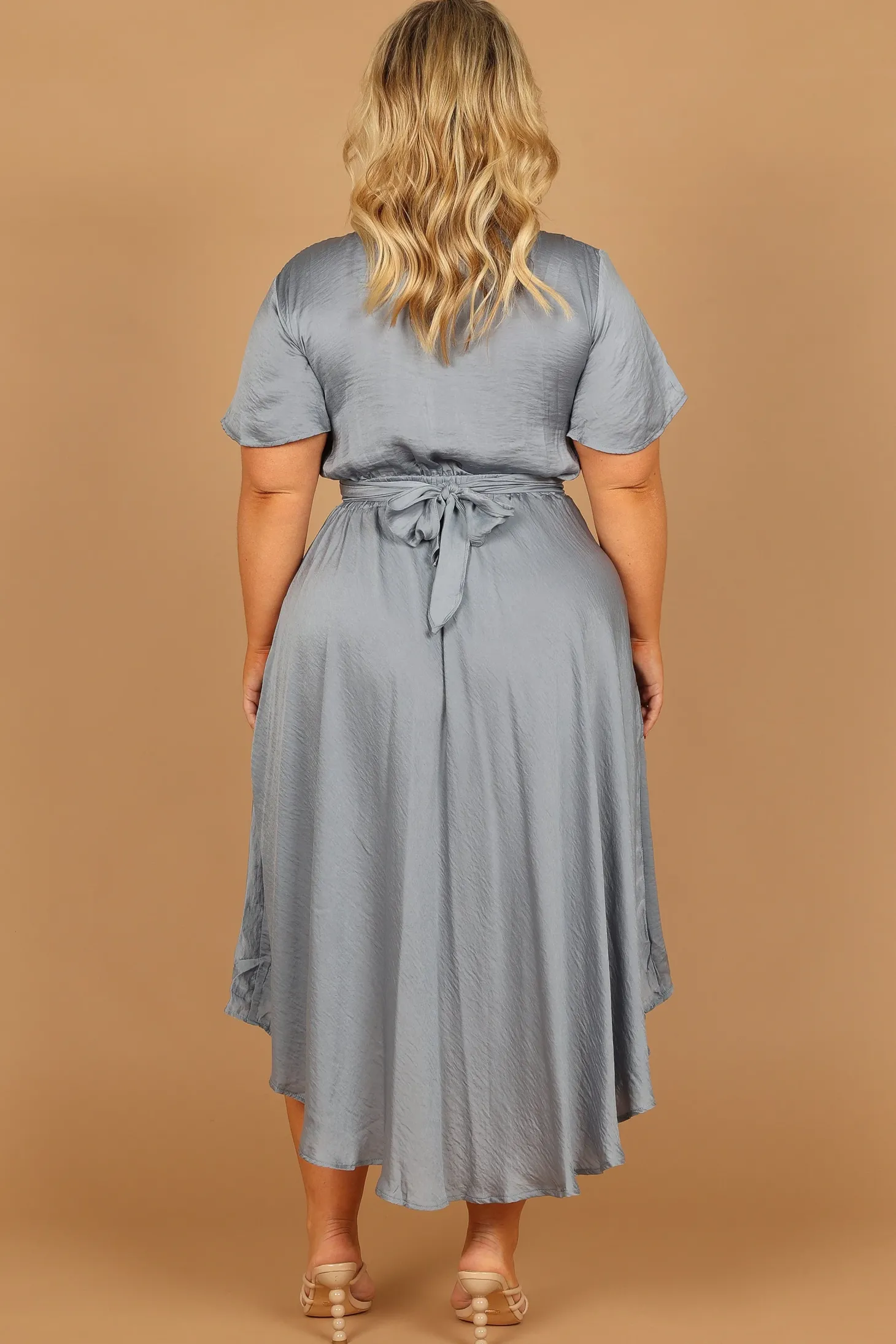 Amanda Hi Lo Tie Front Dress