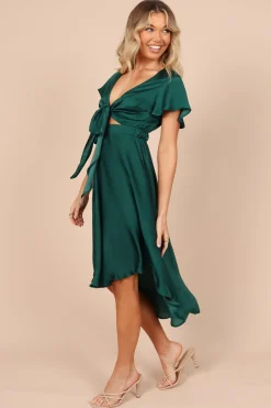 Amanda Hi Lo Tie Front Dress