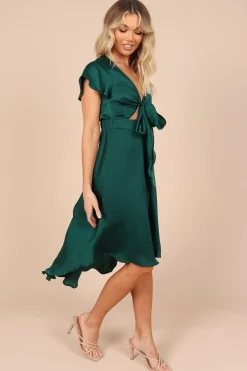 Amanda Hi Lo Tie Front Dress