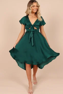Amanda Hi Lo Tie Front Dress