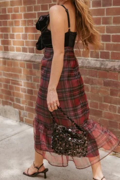 Amelie Bow Front One Shoulder Midi Dress