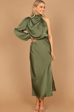Amelie One Shoulder Midi Dress
