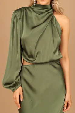 Amelie One Shoulder Midi Dress