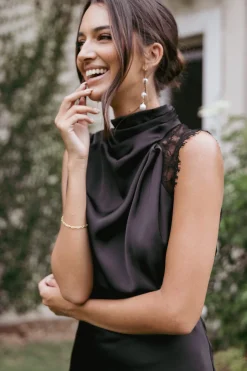 Anabelle Halter Neck Lace Maxi Dress