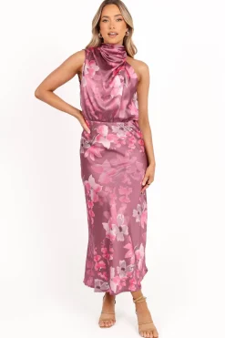 Anabelle Halter Neck Midi Dress