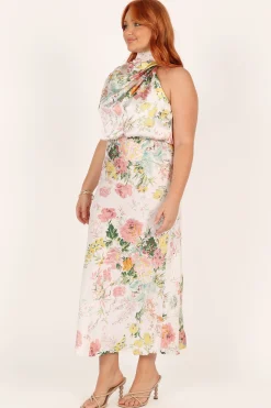 Anabelle Halter Neck Midi Dress