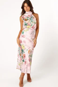 Anabelle Halter Neck Midi Dress