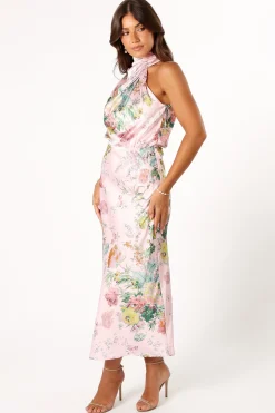 Anabelle Halter Neck Midi Dress