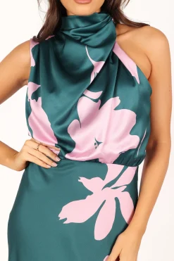 Anabelle Halter Neck Midi Dress