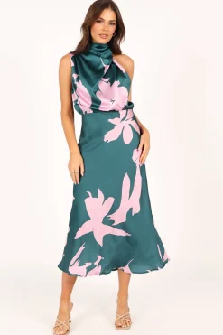 Anabelle Halter Neck Midi Dress