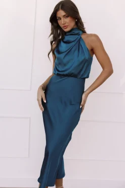 Anabelle Halter Neck Midi Dress