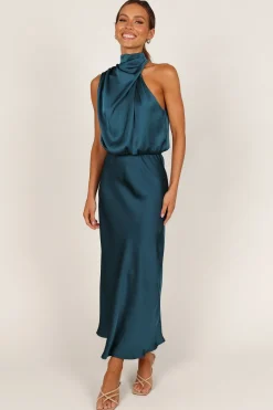 Anabelle Halter Neck Midi Dress
