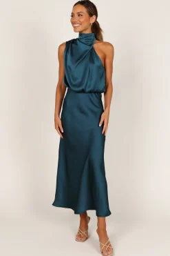 Anabelle Halter Neck Midi Dress